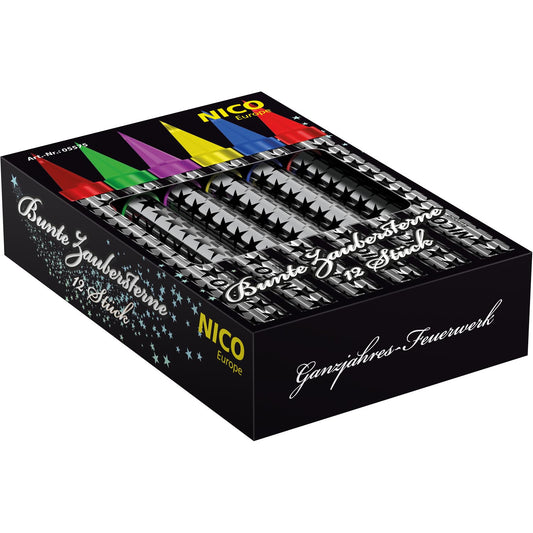 NICO Zaubersterne, ca. 40 s, 12er-Pack - Bunt