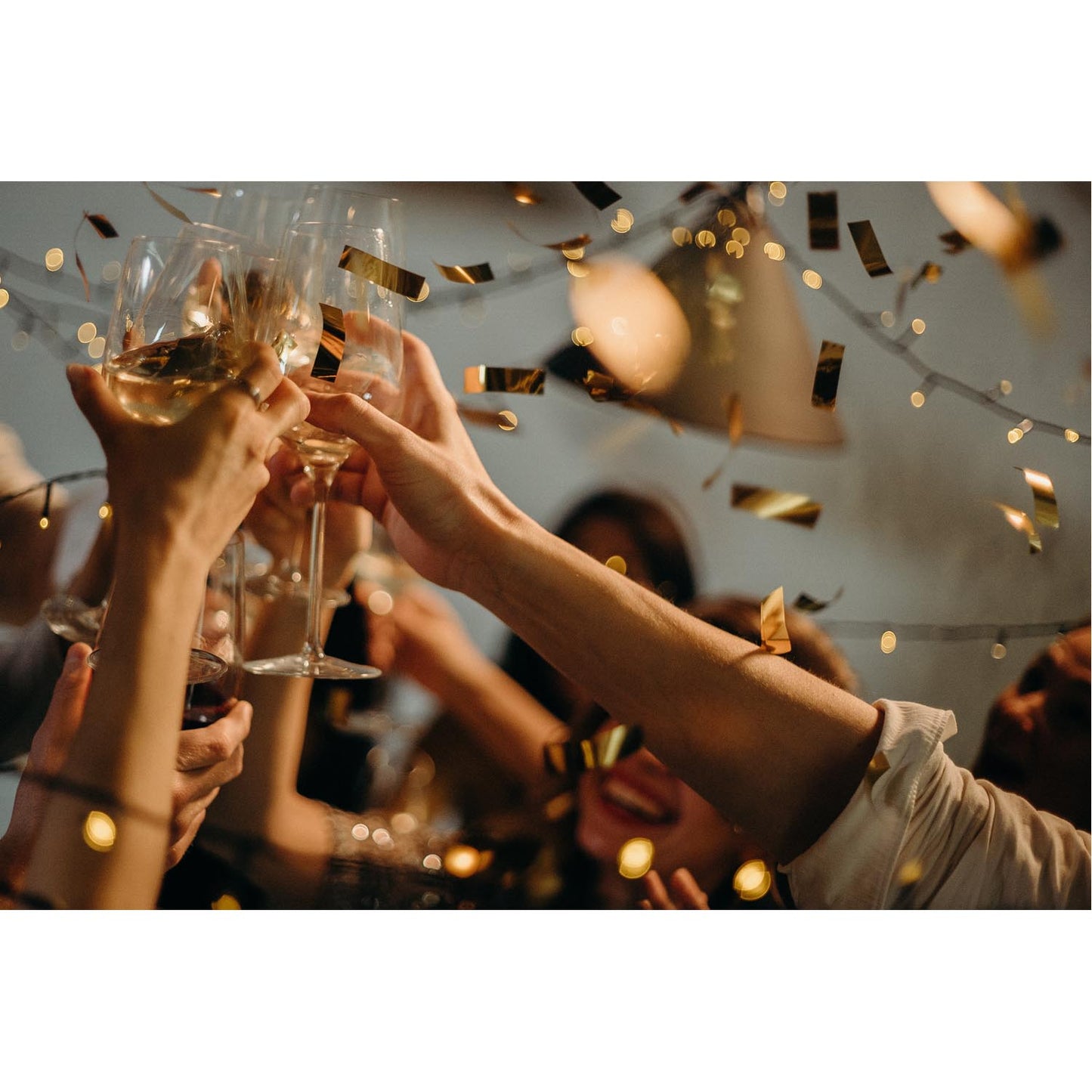 NICO Confetti-Shooter 30 cm, Gold metallic - 2 Rollen
