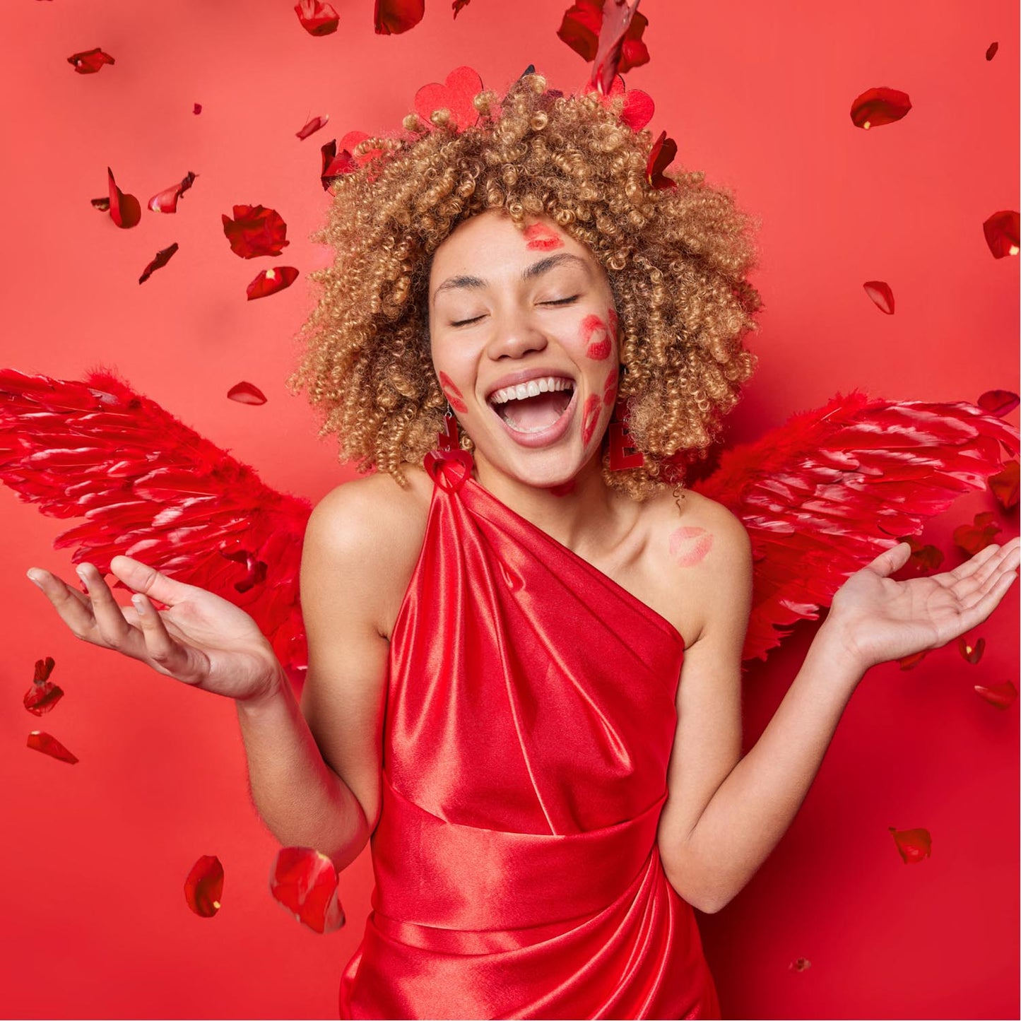 NICO Confetti-Shooter 80 cm, Rote Herzen - 2 Rollen