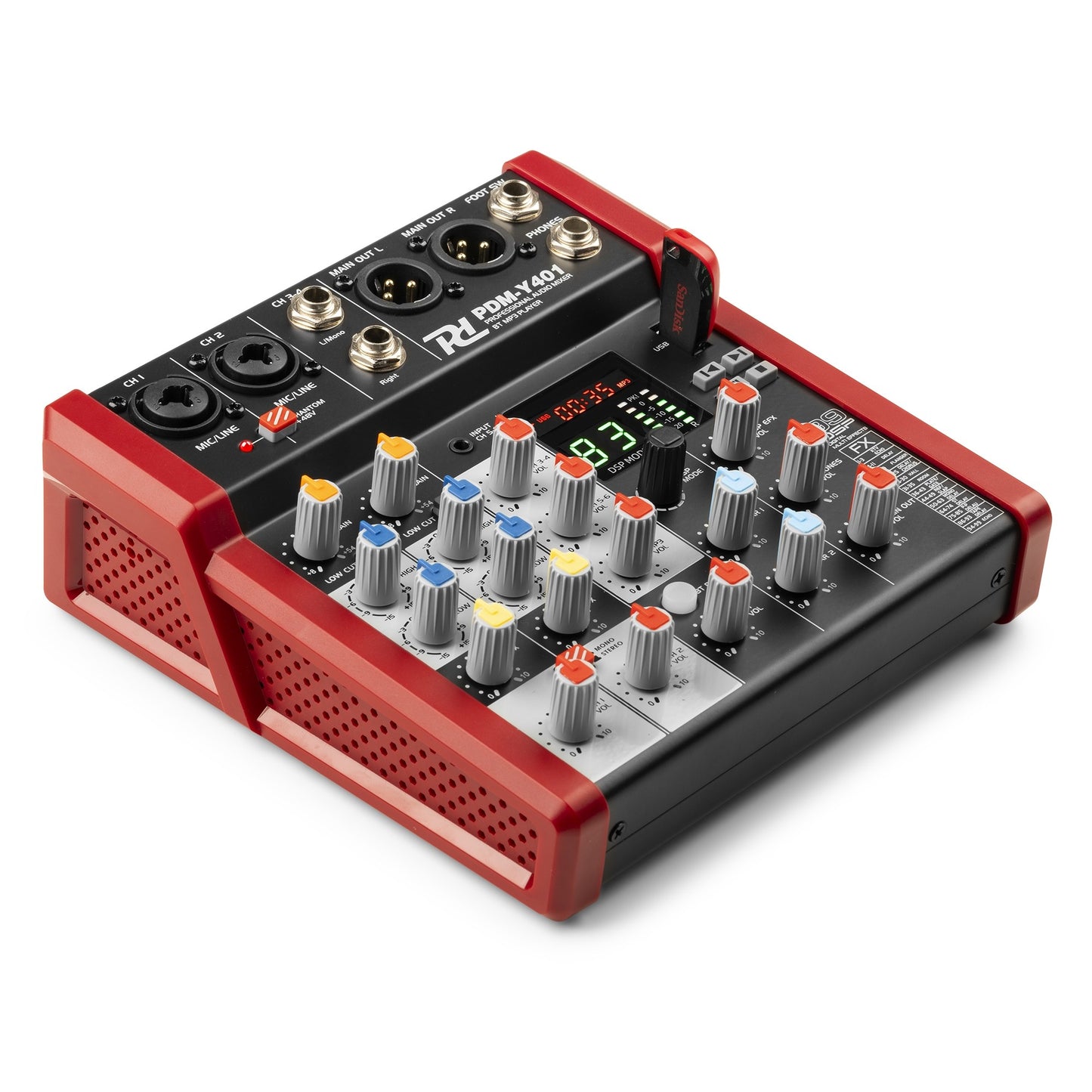 Power Dynamics PDM-Y401 Studio Music Mixer 4-Ch