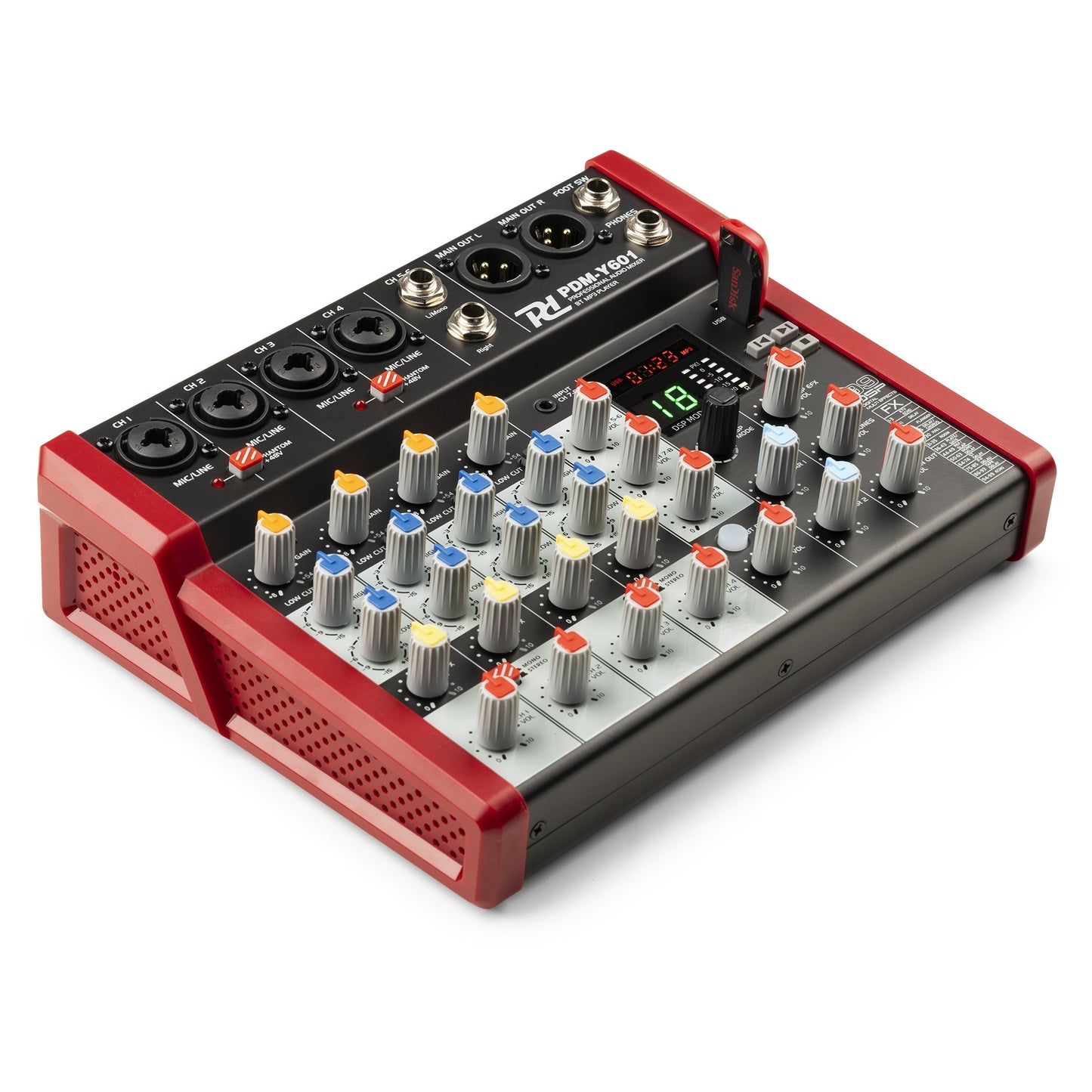 Power Dynamics PDM-Y601 Studio Music Mixer 6-Ch