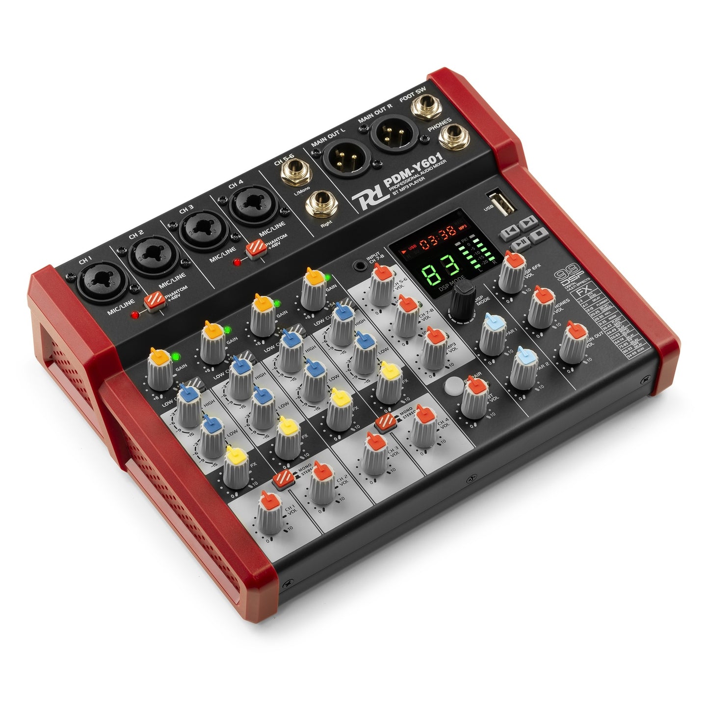 Power Dynamics PDM-Y601 Studio Music Mixer 6-Ch