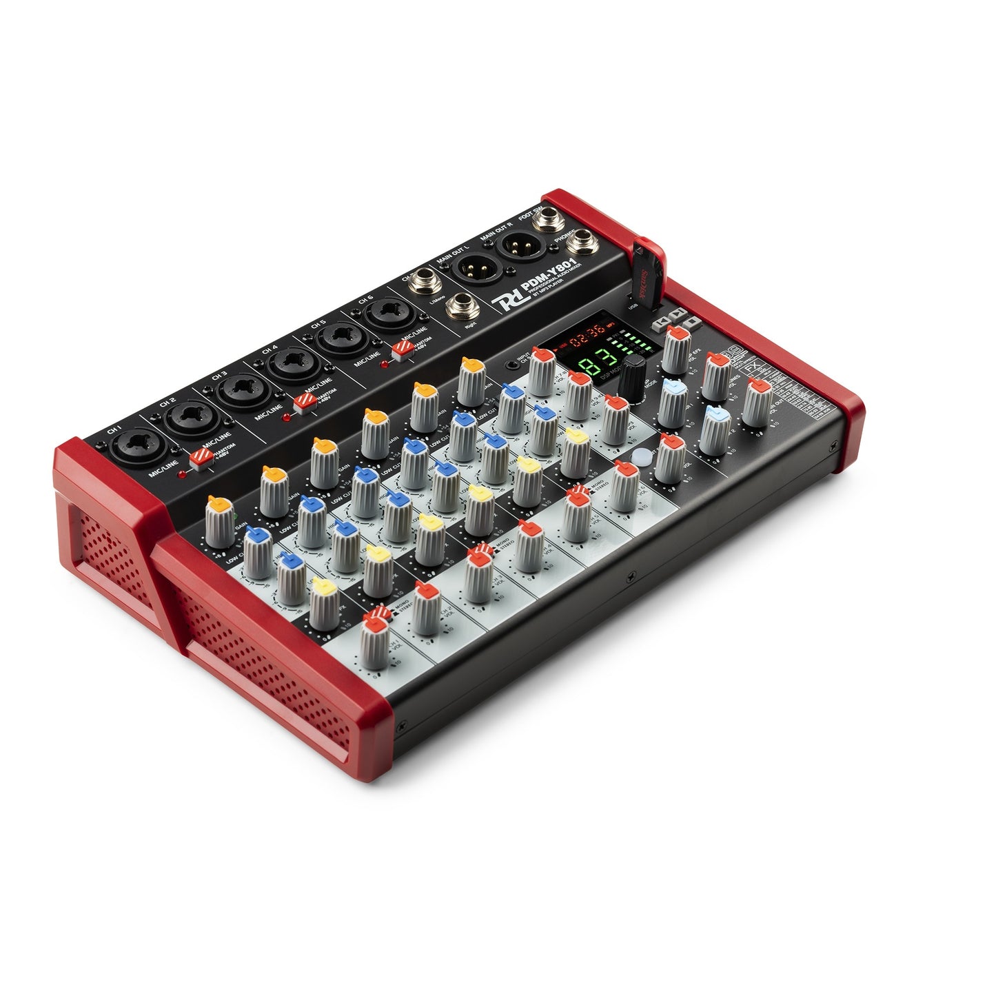 Power Dynamics PDM-Y801 Studio Music Mixer 8-Ch