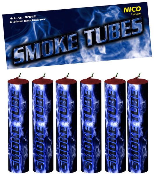 NICO Smoke Tubes blau 6er-Btl