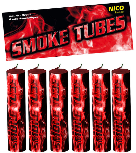 NICO Smoke Tubes rot 6er-Btl