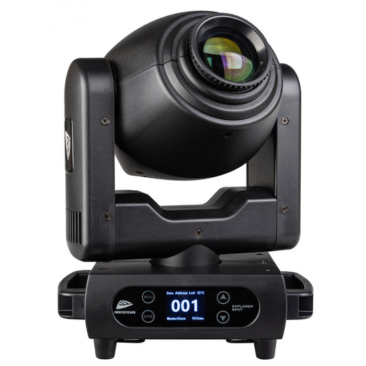 JB Systems Explorer Spot, LED-Moving-Head, 120 Watt LED mit manuellem Zoom